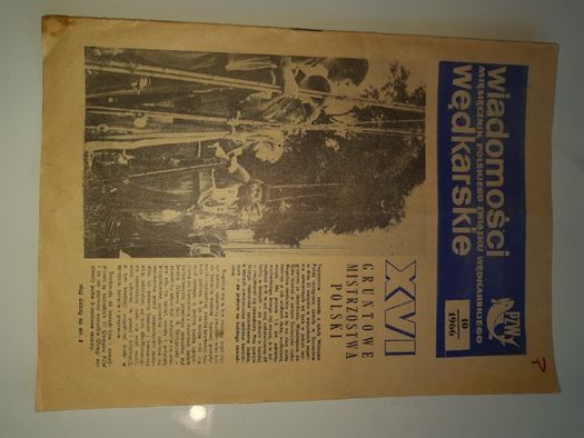 Gazeta "Wiadomości wędkarskie" z 1966r