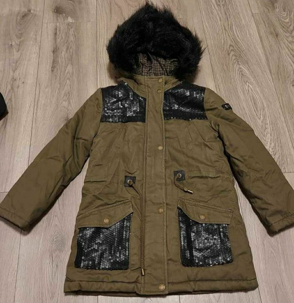 Kurtka zimowa Reserved khaki rozm. 158