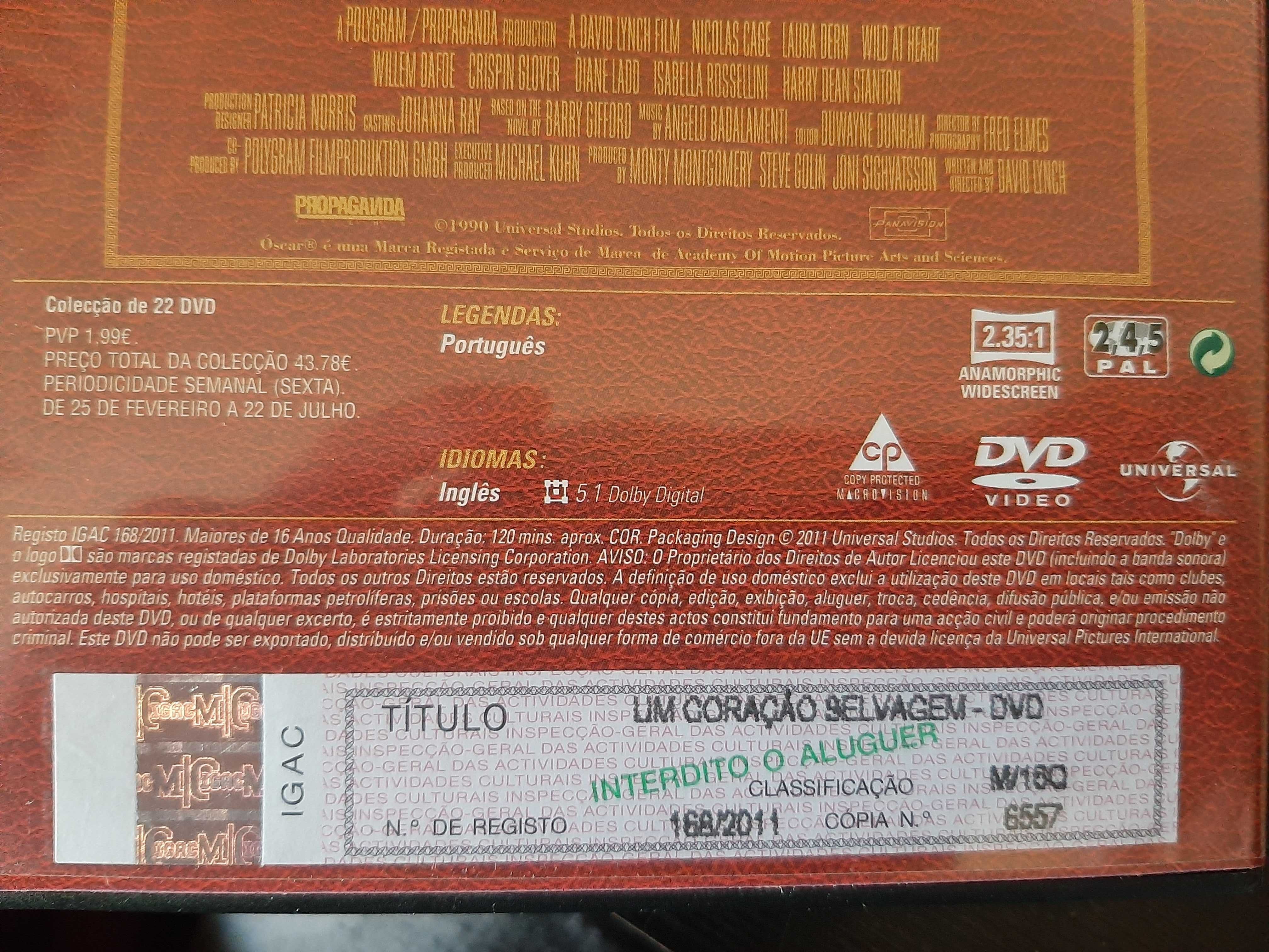 David Lynch - Wild at Heart - Um Coração Selvagem - Palma de Ouro 1990