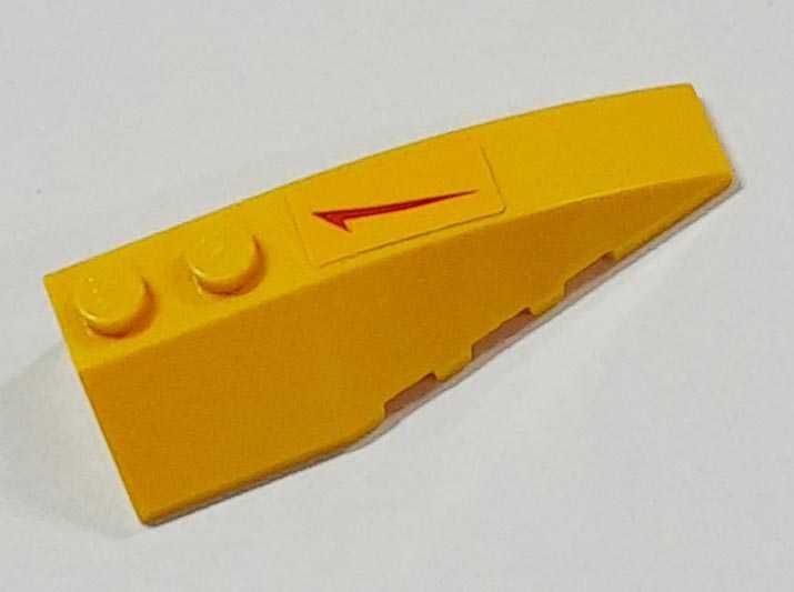 Część Lego 41747 z naklejkż od 7877 - kolor żółty - yellow