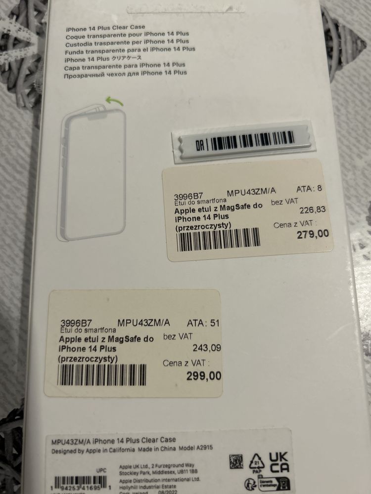 Iphone 14 plus crystal case magsafe