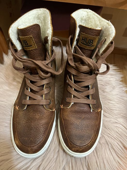 HUB жіночі ботінки шкіра нат.мєх розмір 37