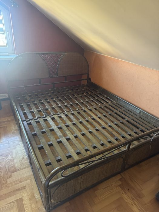 PILNE!! Łóżko rattanowe 160x200