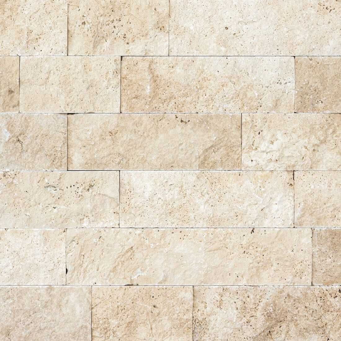 Trawertyn Light łupany FL(40-10)x10x1,5 cm, Płatność przy odbiorze