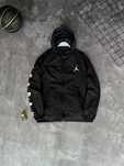 Мужская куртка Nike Jordan двухсторонняя черная весна осень с капюшоно