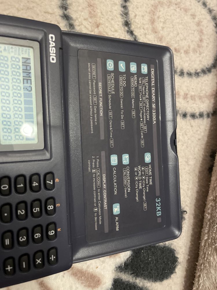 Casio Digital Diary Sf 3300 A