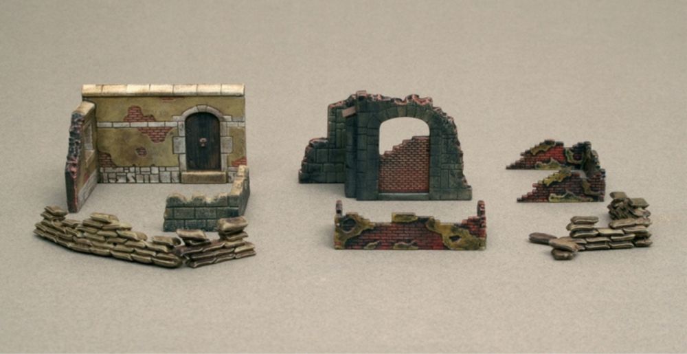 model 1:72 WWII Walls and Ruins II 6090 italeri