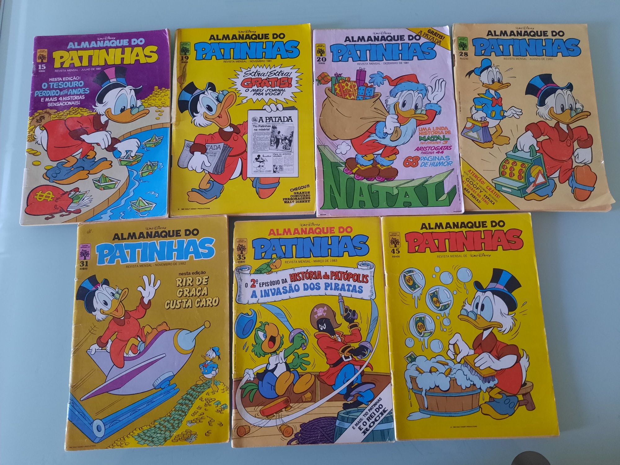 Vários livros de bd da Disney