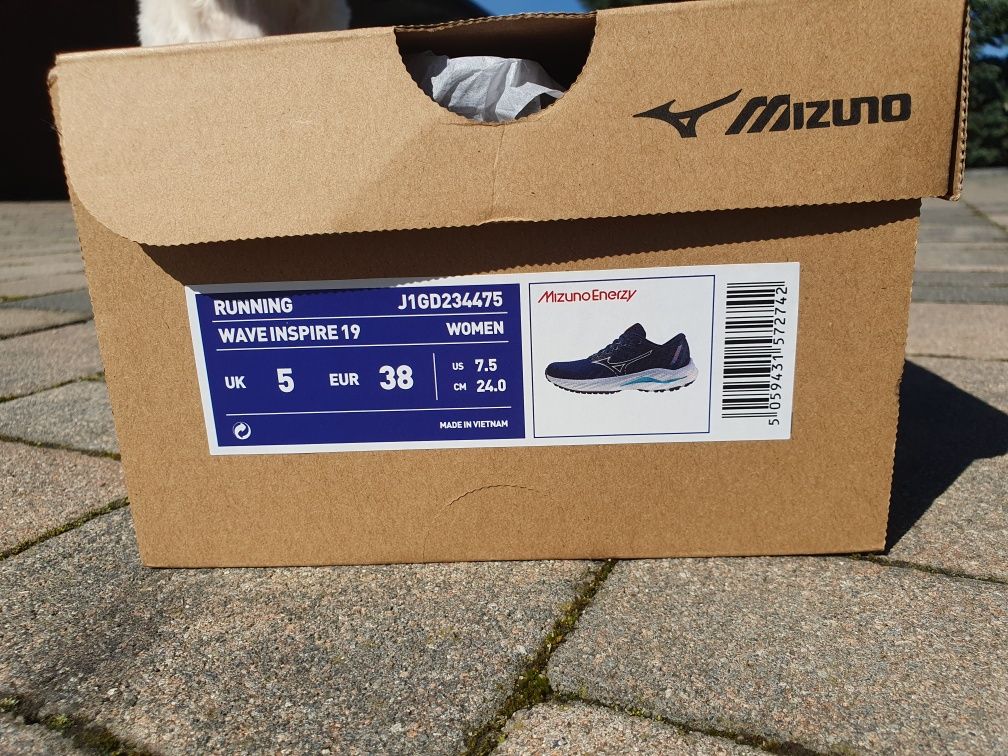 Nowe buty biegowe  asfalt Mizuno Wave  Inspire 19roz. 38 24 cm
