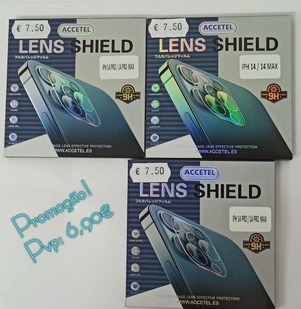 Película Câmara iPhone 14 / 14 Pró / 14 Max / 14 Pró Max / 16 / 16 Pró