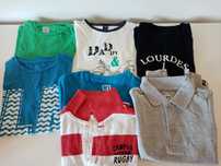 Lote menino t shirt e polos, 5 /6 anos, portes incluídos