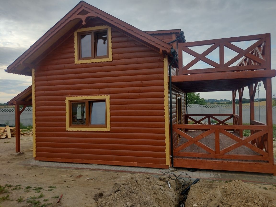 Domki szkieletowe  35 m na zgłoszenie producent pół bal