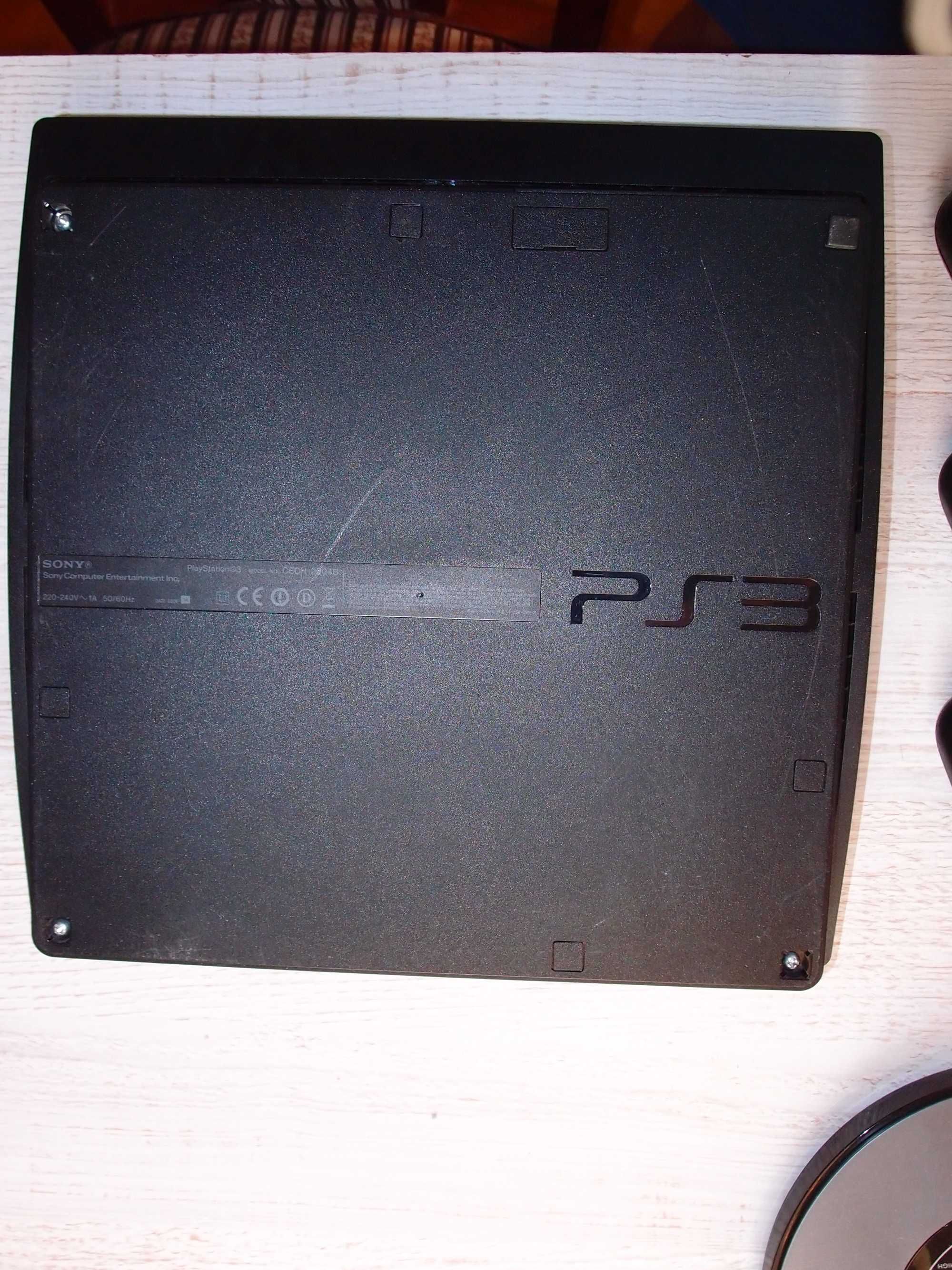 playstation 3 slim 2504b + SSD 512gb + 2 oryginalne pady, cobra CFW