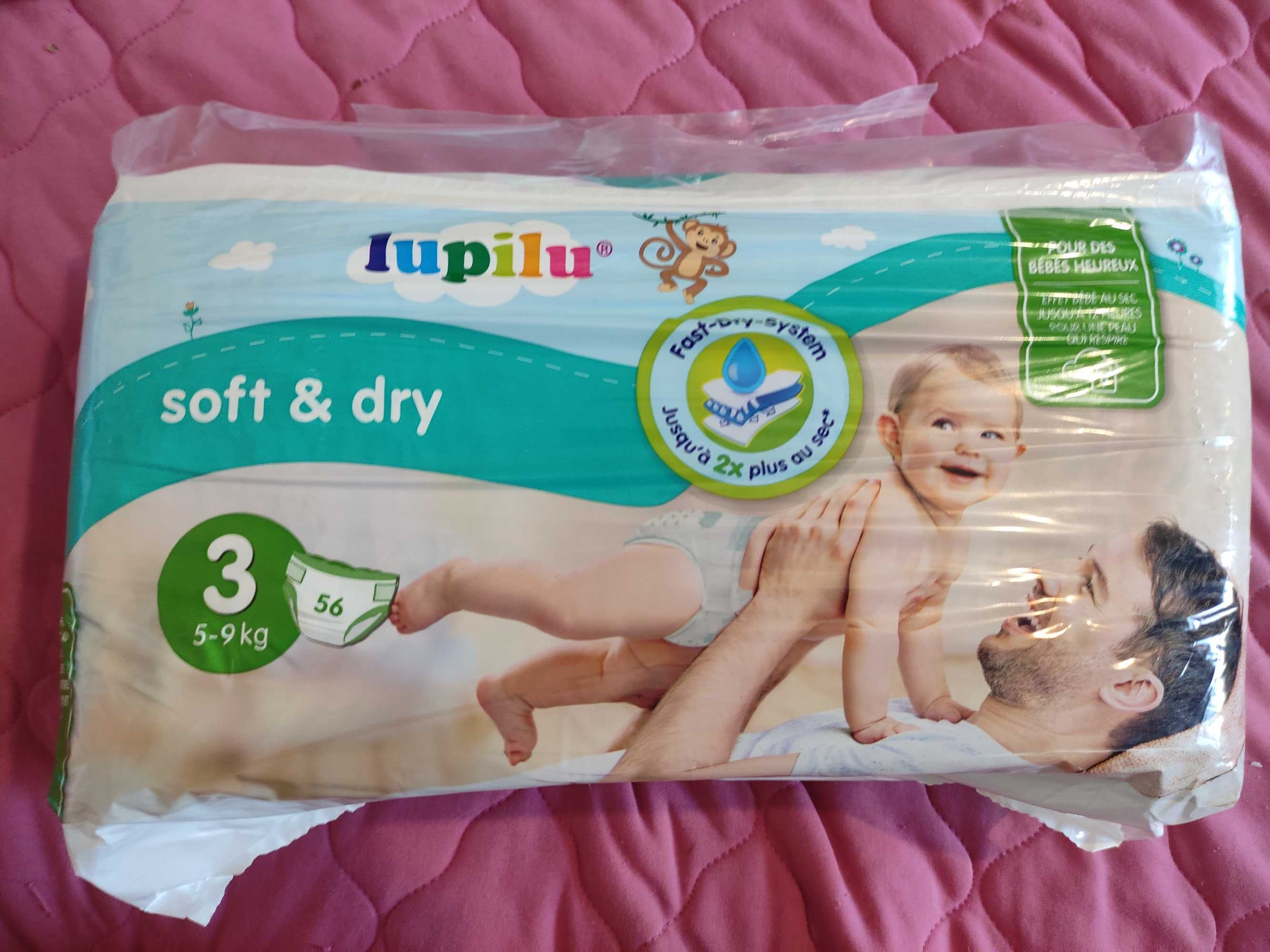 Підгузники Lupilu soft & dry, 5-9 кг, 56 шт