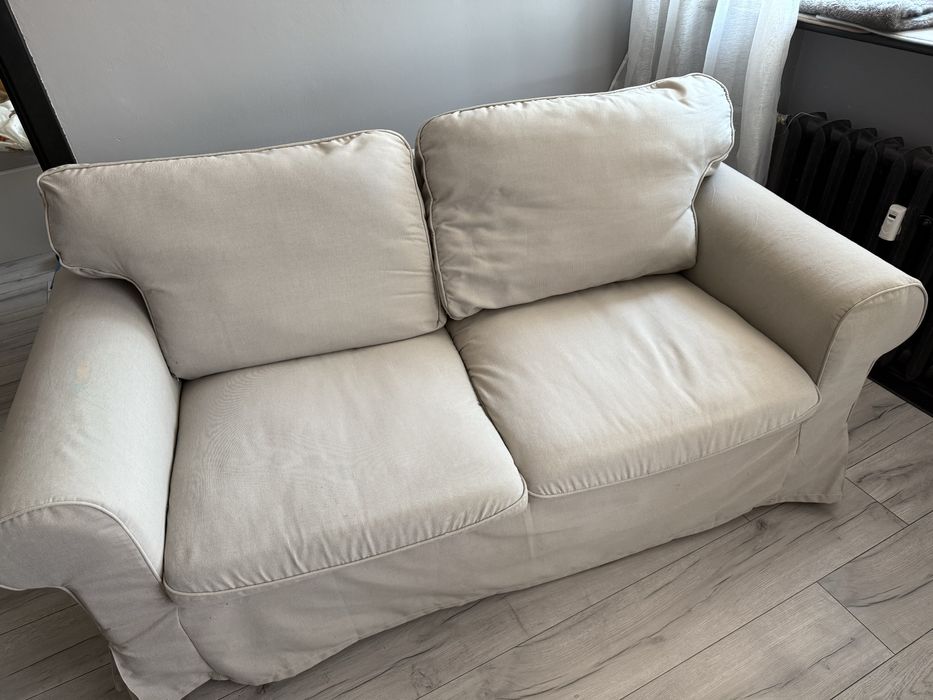 Ektorp Ikea sofa kanapa 2 osobowa beżowa