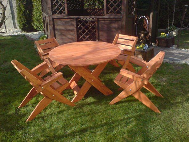 Meble ogrodowe stół + 4 krzesła