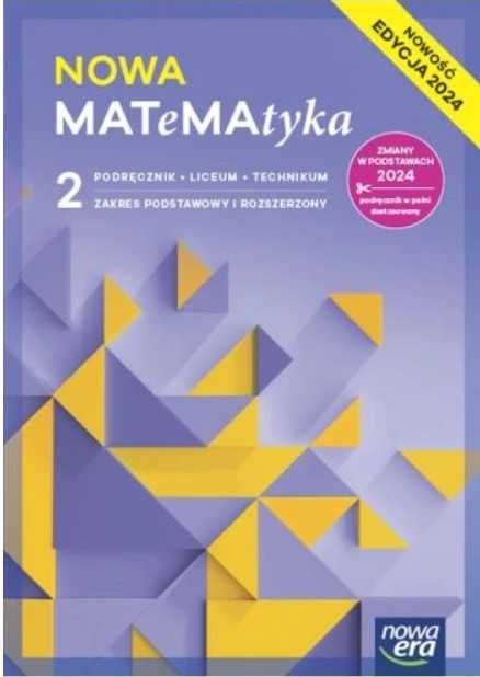 Podręcznik MATeMAtyka 2 Podręcznik ZPiR Nowa Era Edycja 2024