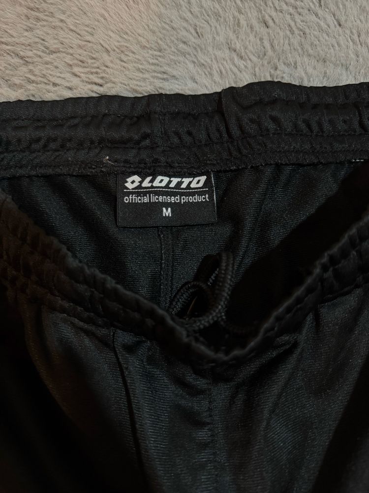 Czarne spodnie dresowe lotto dres rozmiar M treningowe nowe