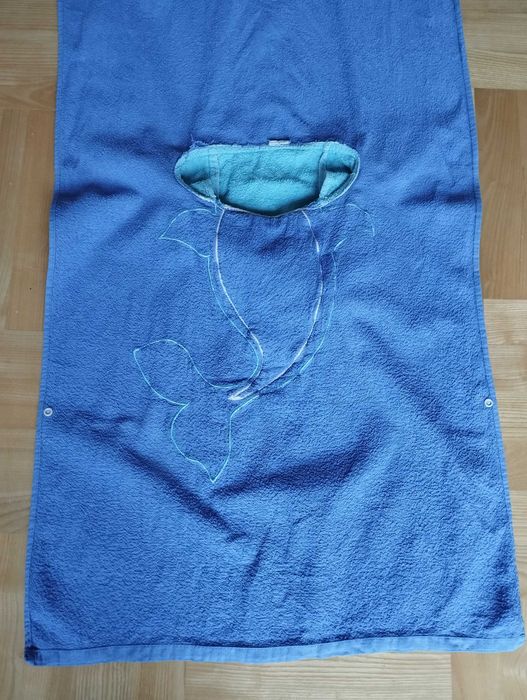 Ręcznik kąpielowy z kapturem, ponczo, dla dzieci/niemowląt
