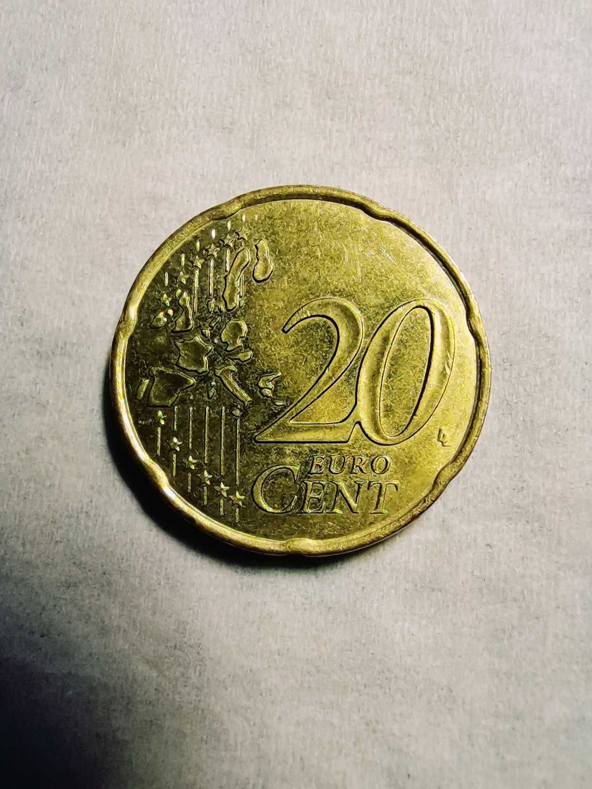 Francja, 20 Euro Cent, 2000, Paris, Mos