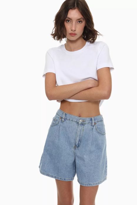 Джинсові шорти бермуди