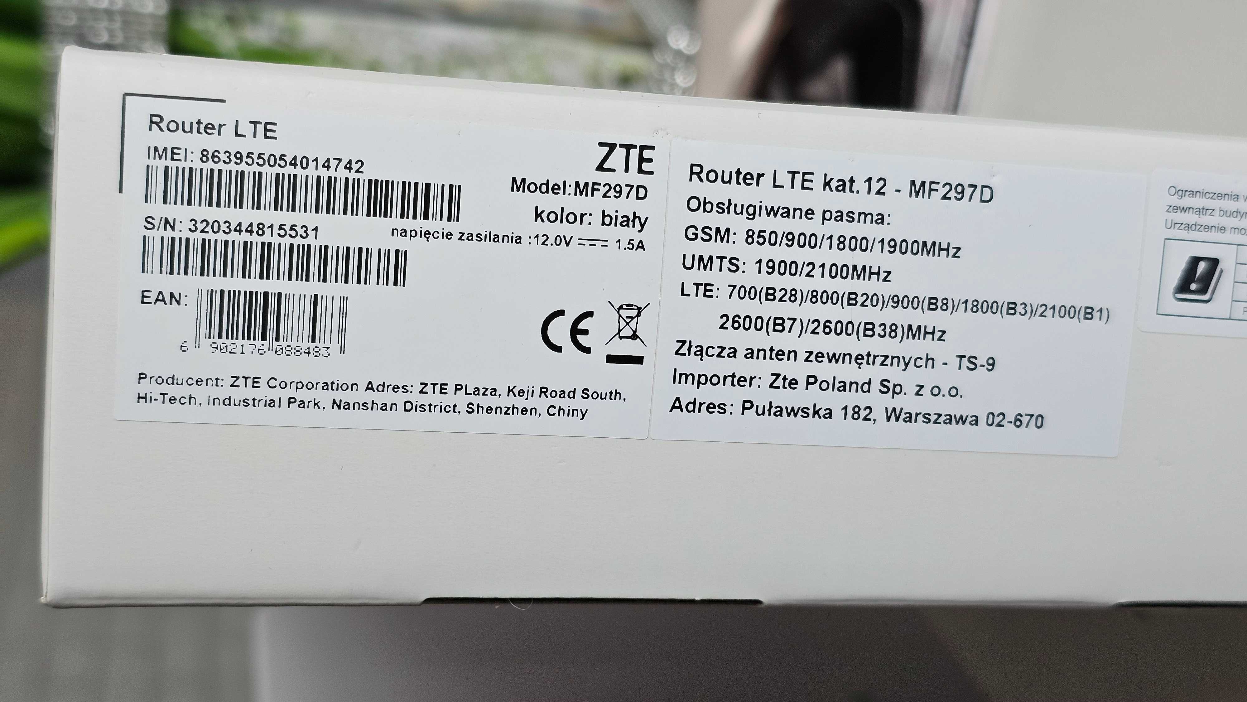 Router ZTE MF297D