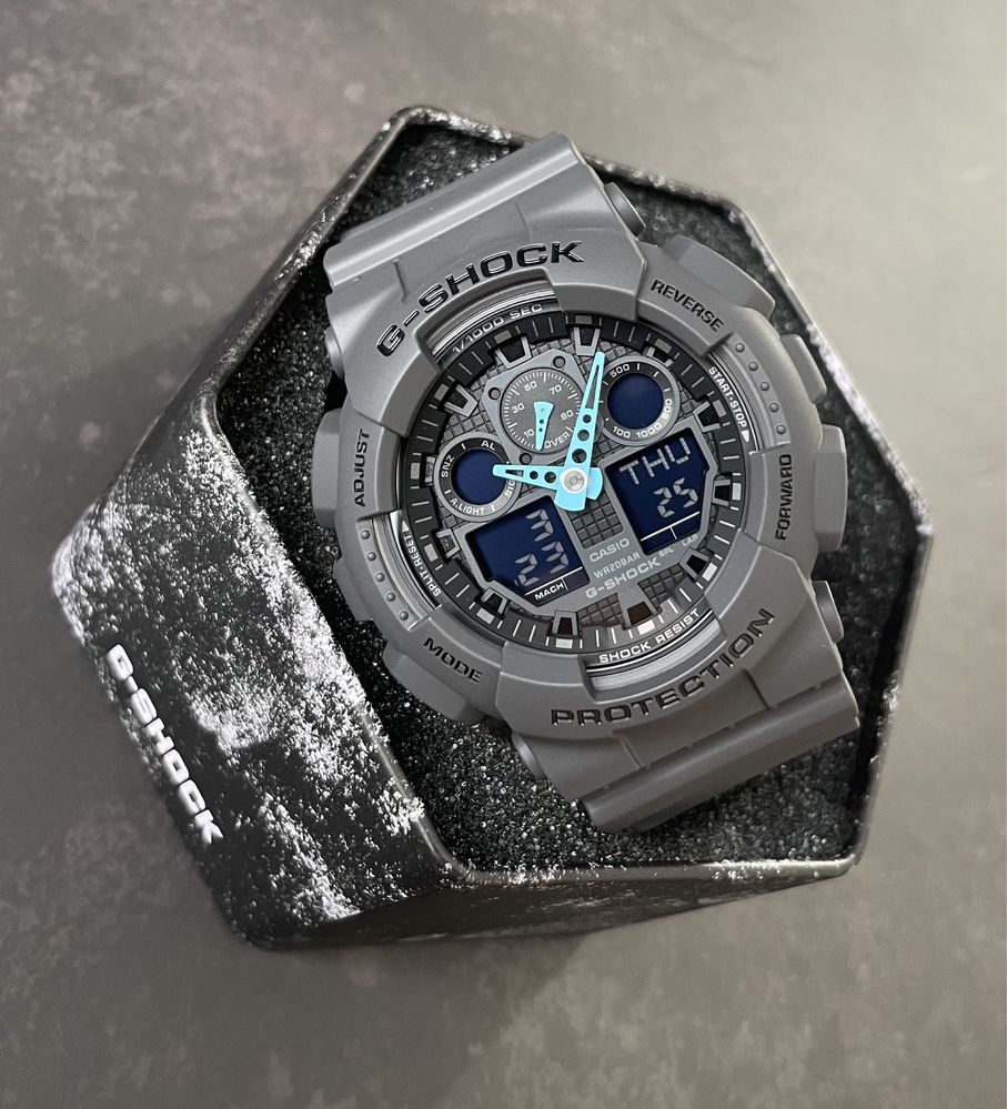 NEW! Годинник тактичний Casio G-Shock GA-100C-8A оригінал протиударний