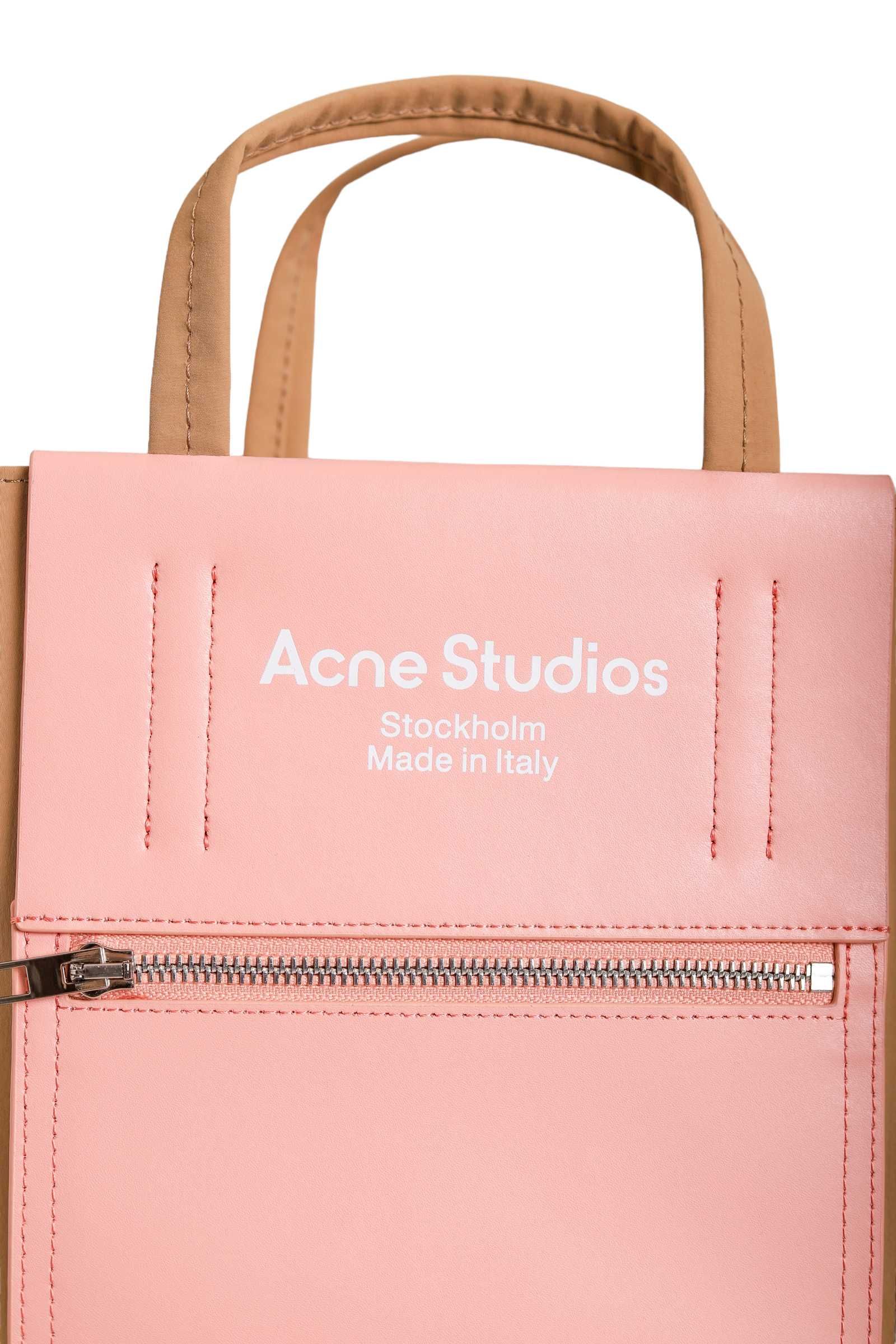 Сумка Acne Studios Baker Out medium canvas and printed leather tote