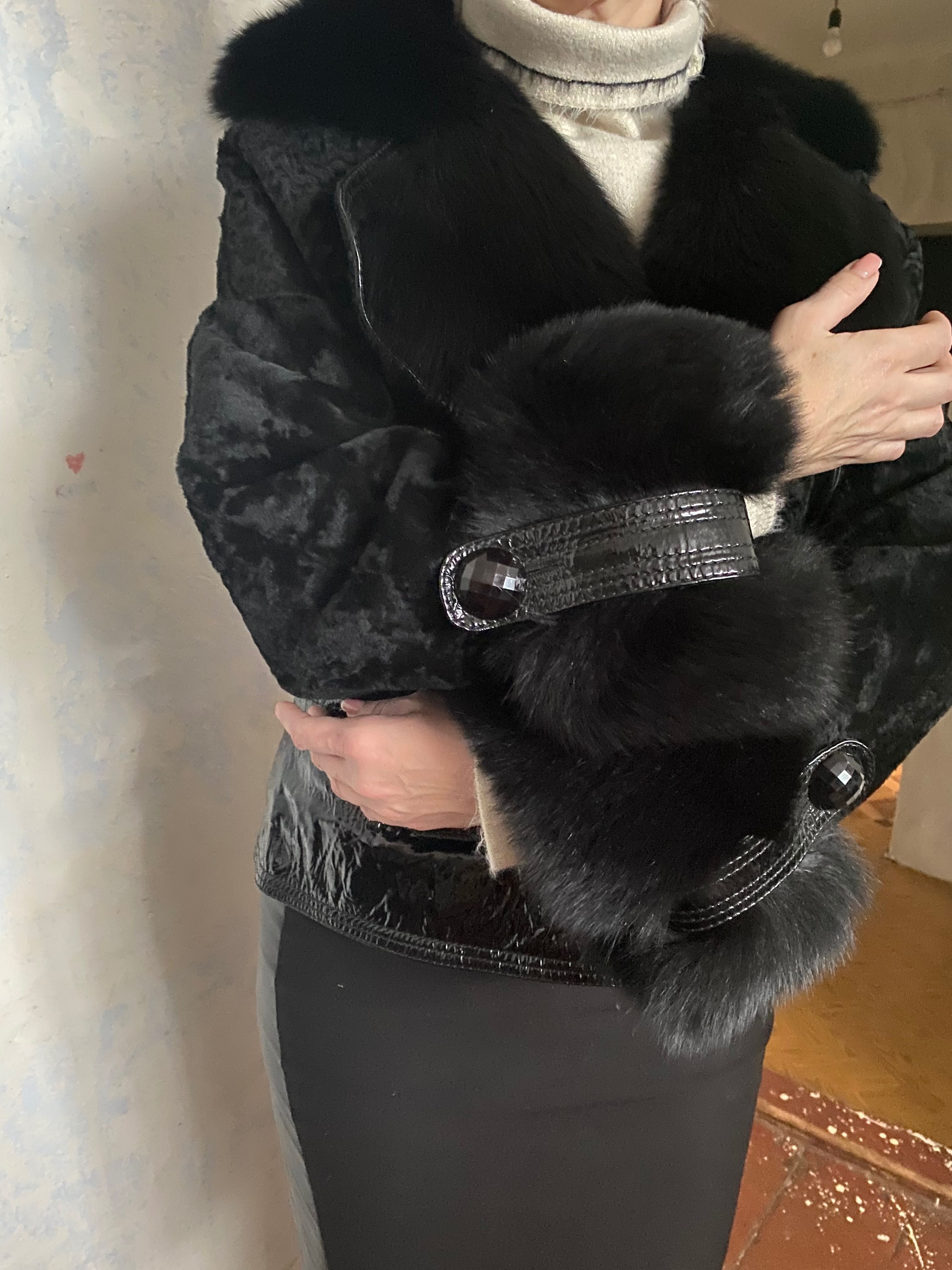 Куртка женская с мехом + сумка в подарок
