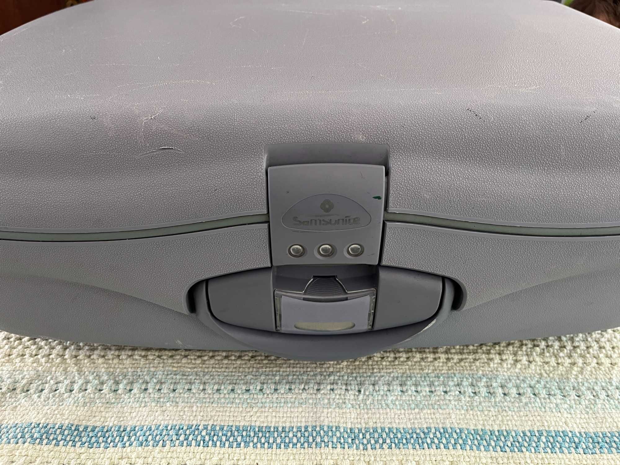 Samsonite - Mala de Viagem Cinzenta com Código e Rígida