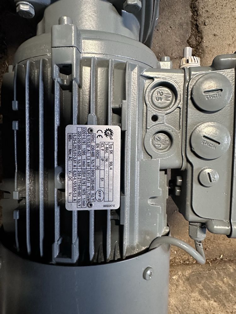 Motoreduktor nord sk 12080/vl-90 z silnikiem 1,5kw
