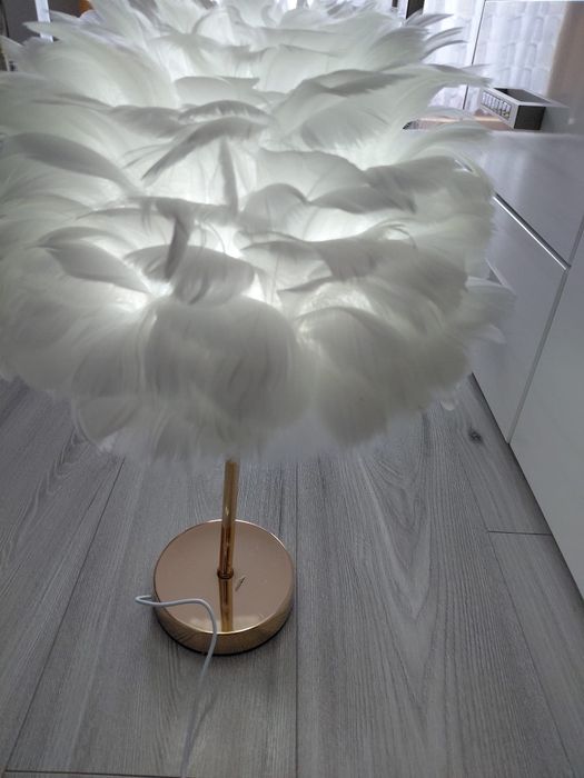 Lampka Boho Pióra
