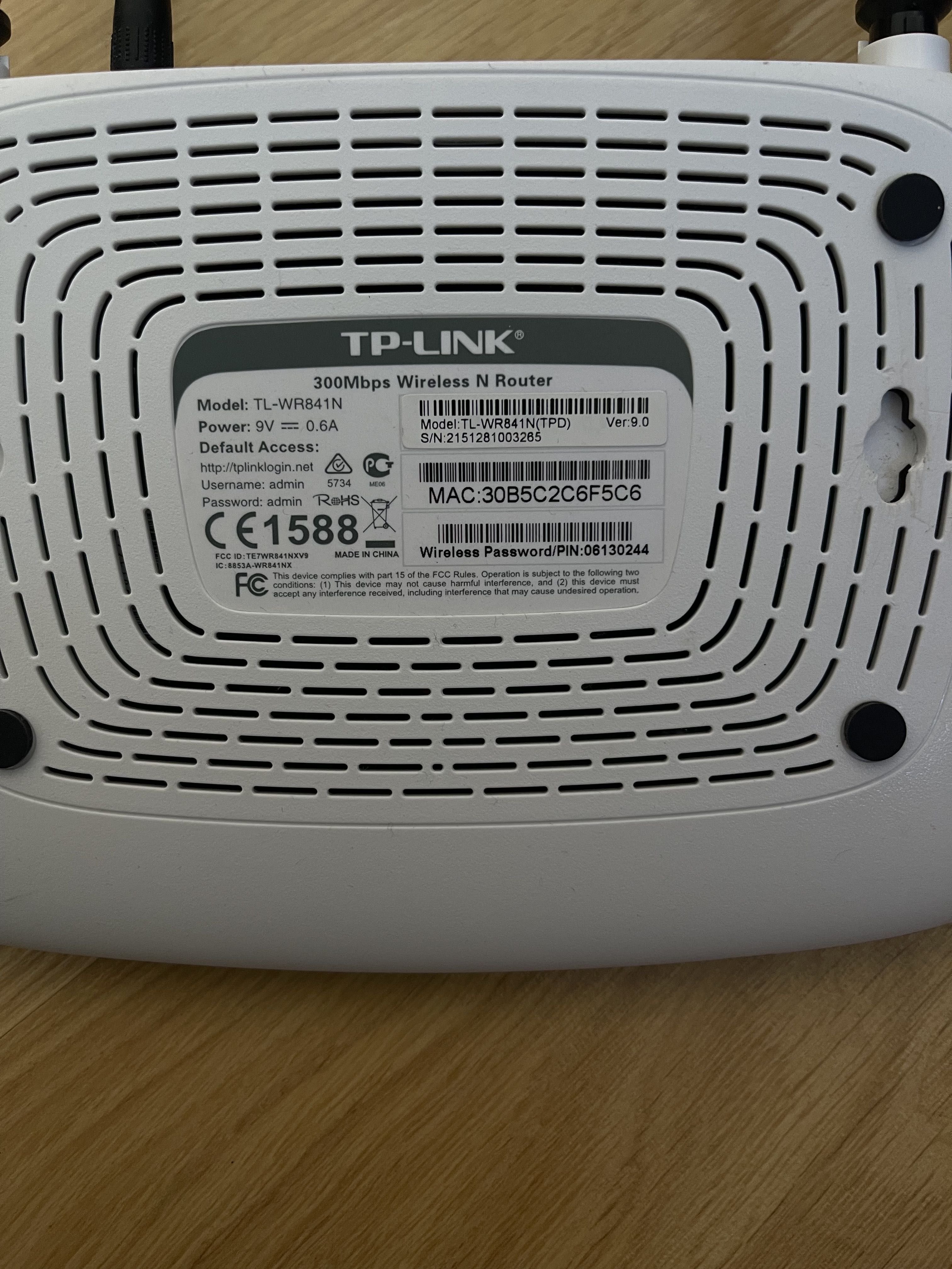 WiFi TP Link TL-WR841N (300 Mbps)