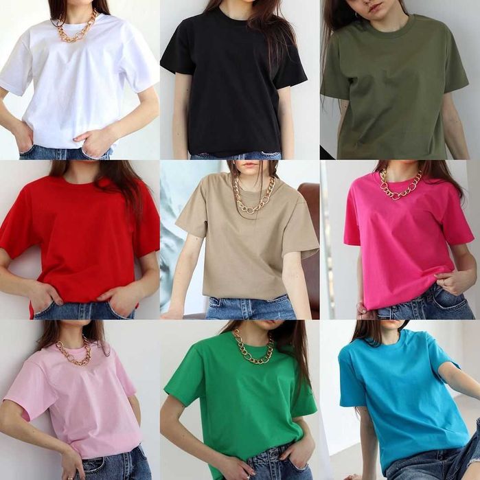 Комплект 4 шт базові оверсайз футболки 100% бавовна Fruit of the loom