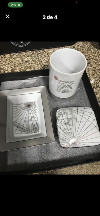 Decoracao Conjunto secretaria porcelana VA