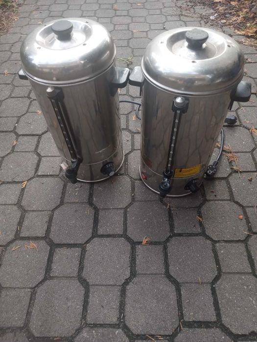Warnik 10 litrów, 2 sztuki podgrzewacz. Cena za całość