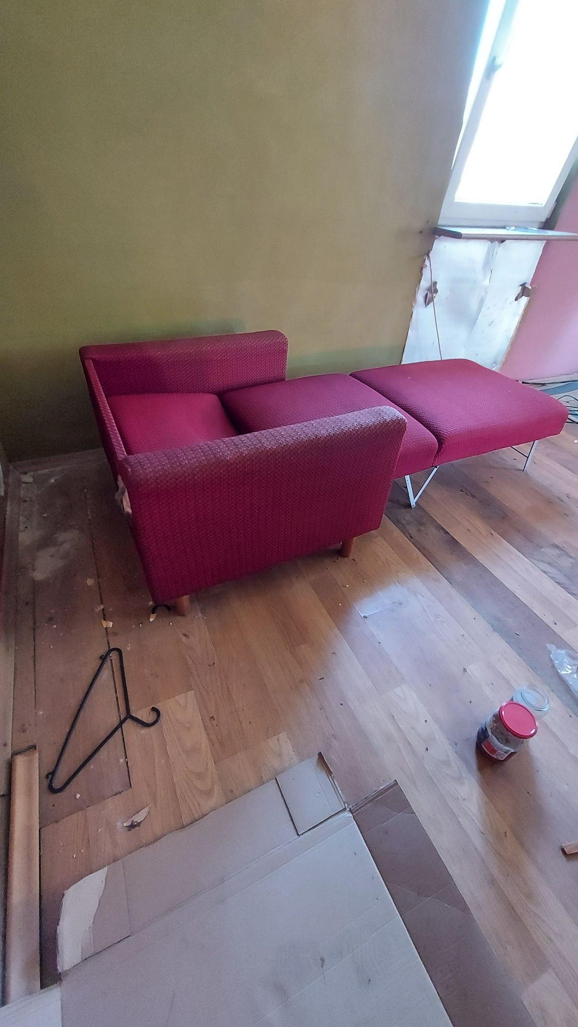 Fotel rozkładany z funkcją spania prl