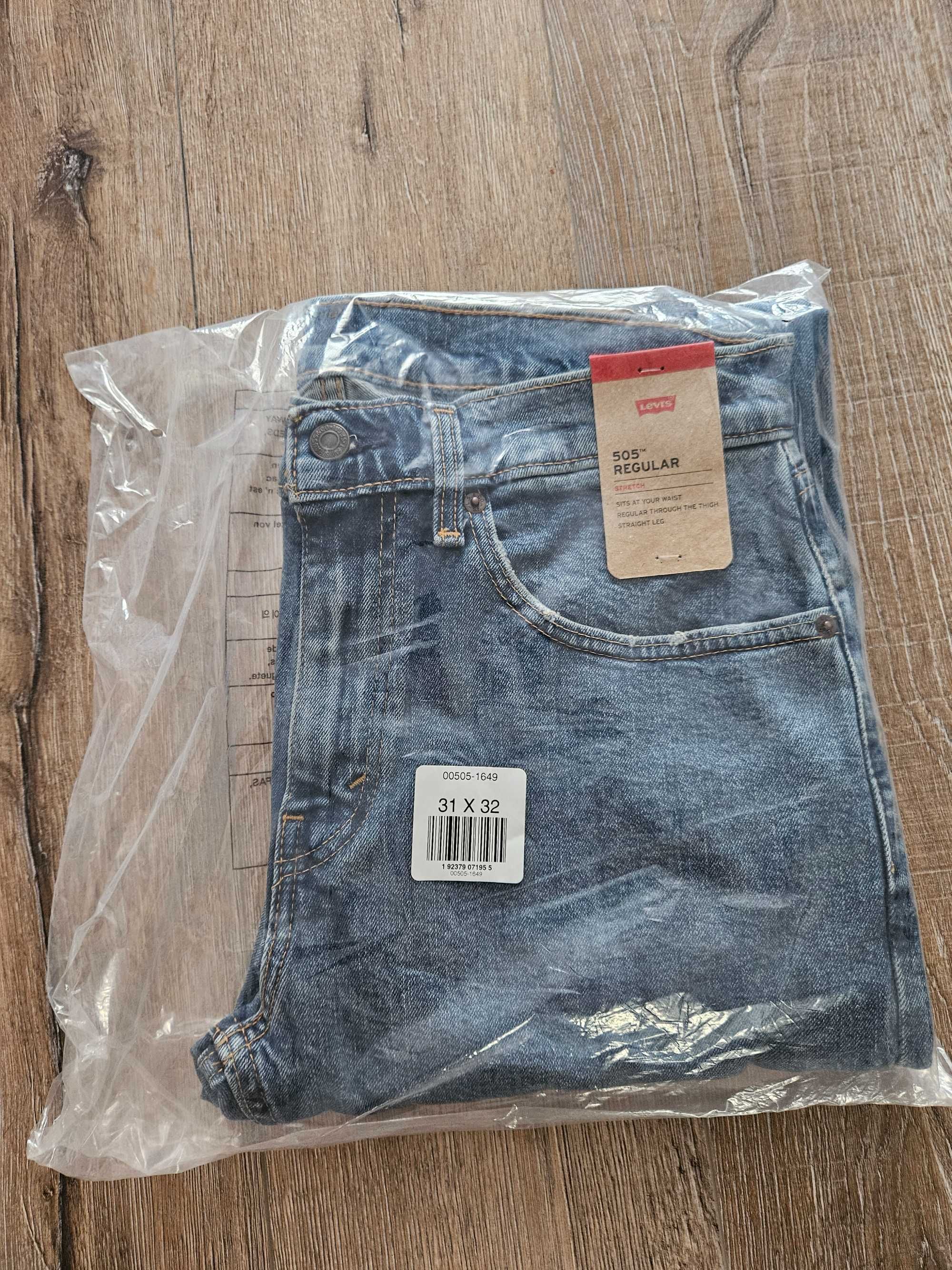 Чоловічі джинси Stretch Regular Fit Levi's 505 31/32