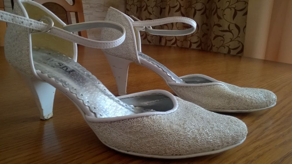 Buty ślubne rozmiar 36 dl wkl 25,5 cm