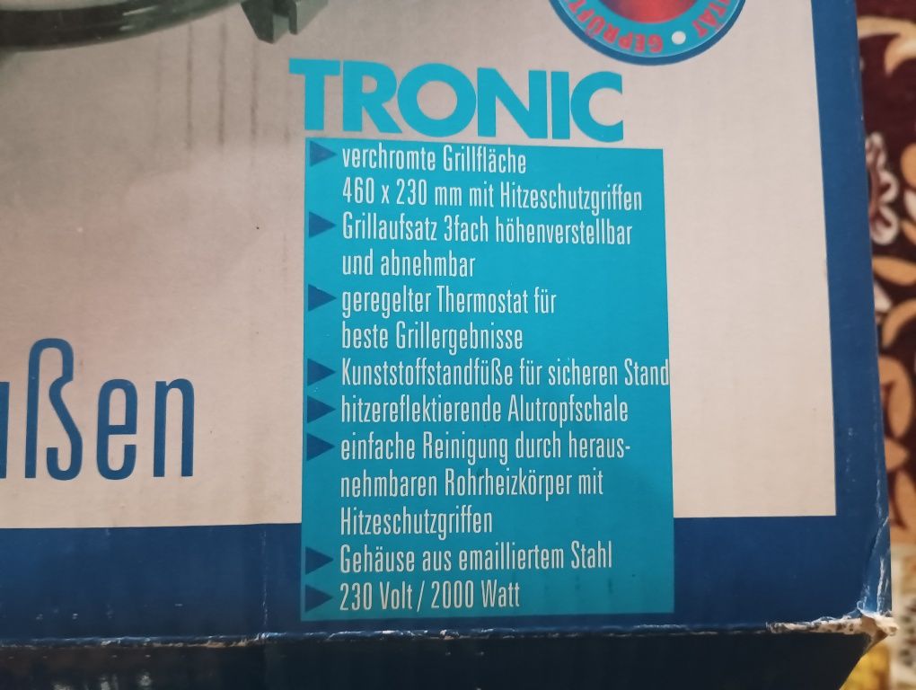 Nowy Grill Elektryczny 2000W