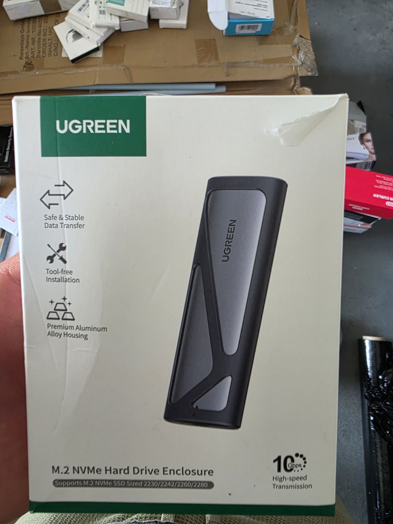 UGREEN Obudowa Dysku SSD M.2 M-Key NVMe SATA USB-C