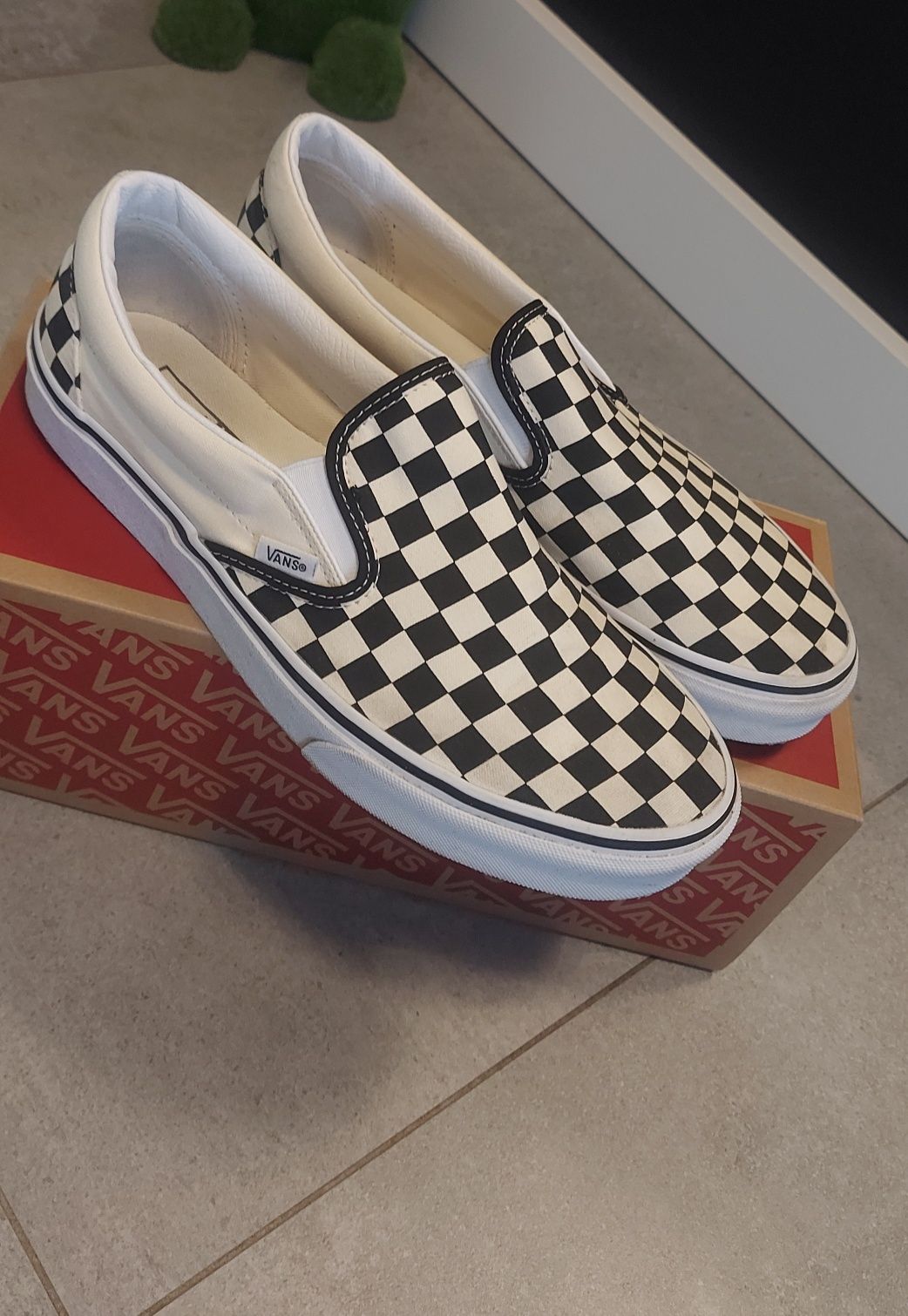 Buty Vans męskie trampki białe czarne 43