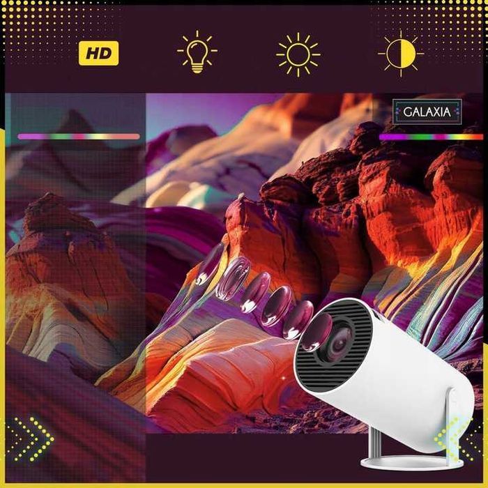 Projektor LED Rzutnik Mini Przenośny Android Wifi FULL HD Smart TV