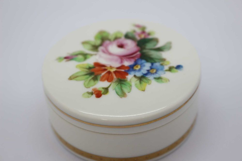 Caixa Regaleira Pequena Vista Alegre Floral Pintada à Mão
