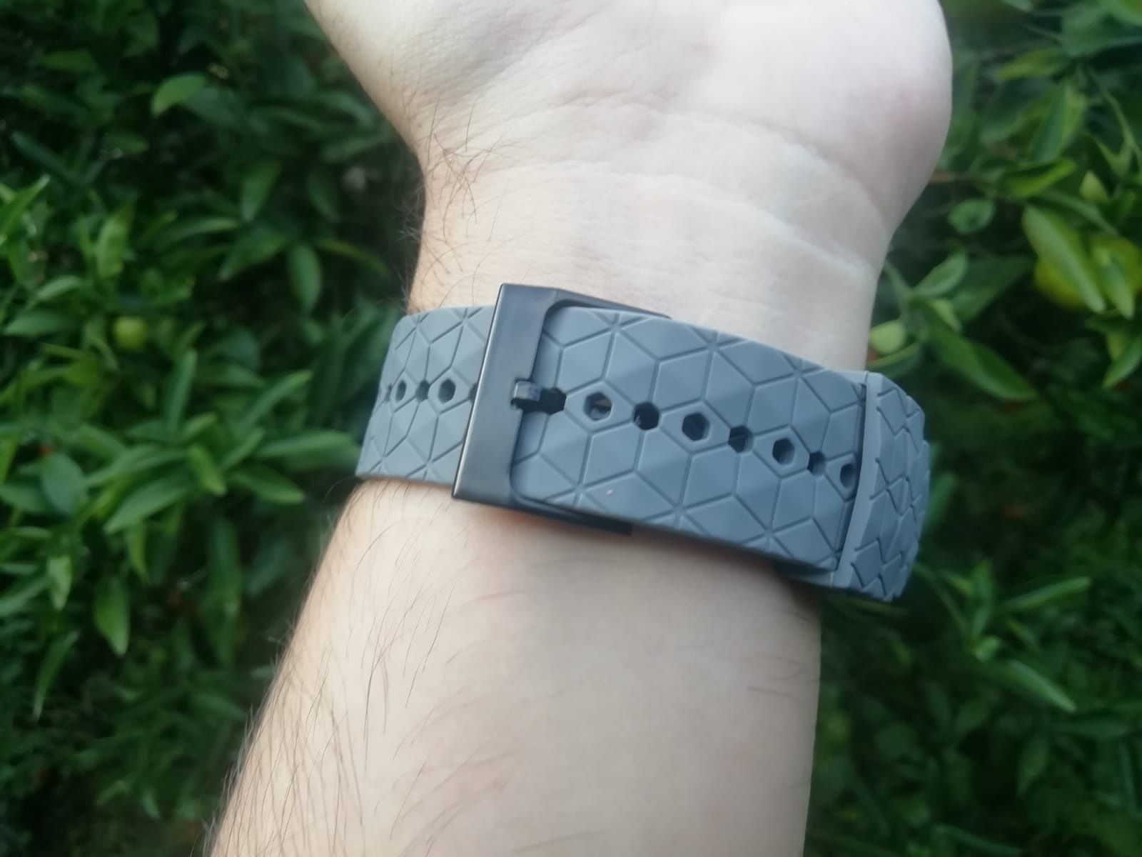 Bracelete em silicone 22mm (Nova) Cinzenta