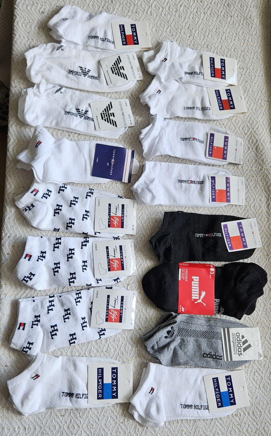 Skarpetki Tommy Hilfiger stopki białe czarne armani puma Adidas
