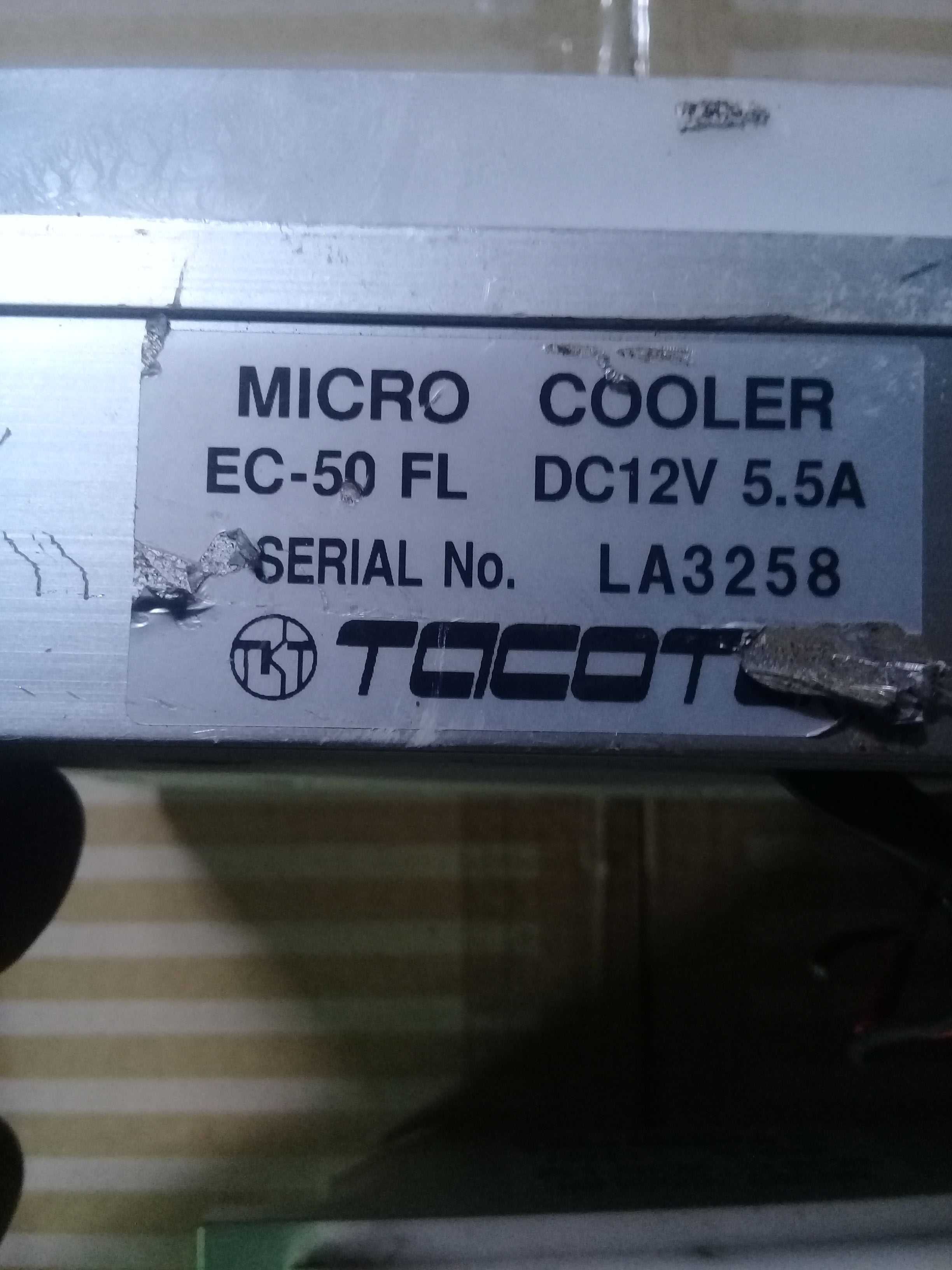 Термоэлемент Пельтье Micro Cooler EC-50FL, термомодуль