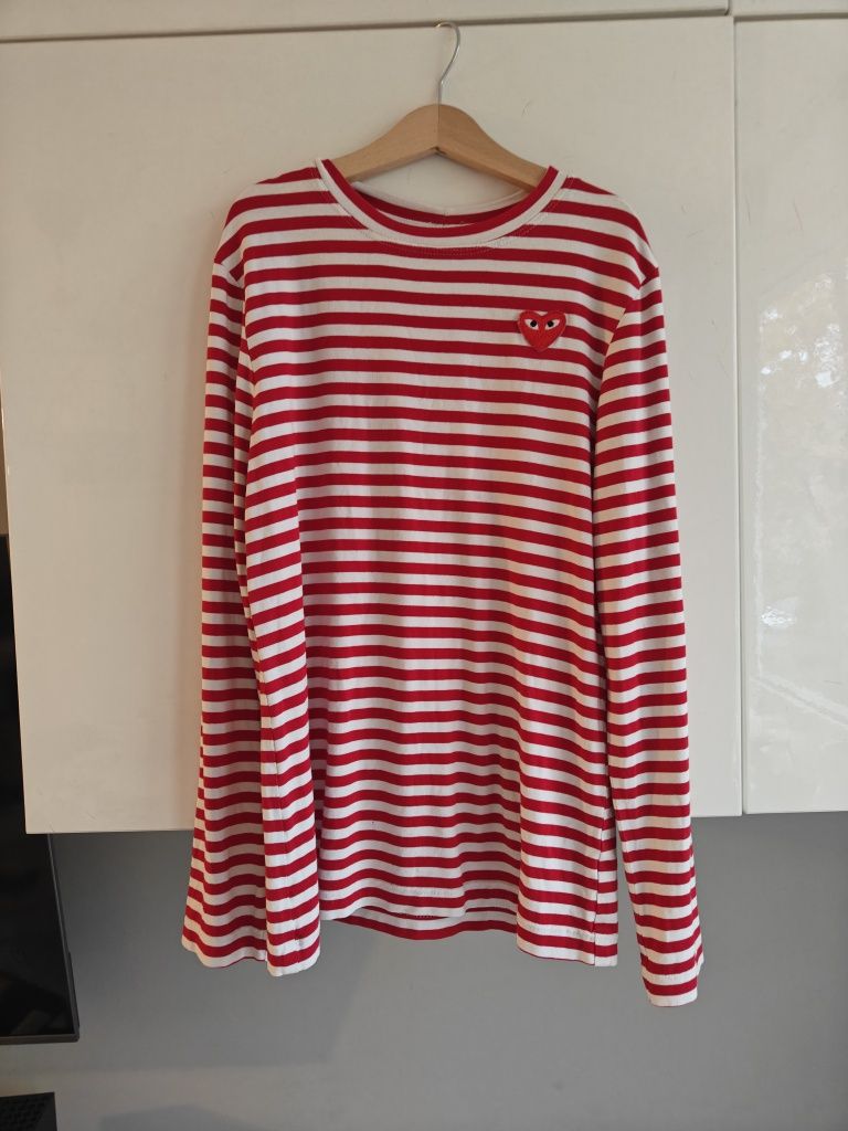 Bluzka paski cdg Play comme des garcons M