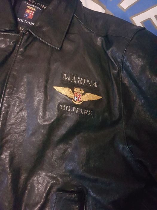 Продам  кожанную куртку MARINA MELLITARE бомбер (пилот)