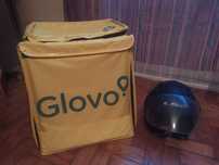 Vendo mala glovo e capacete